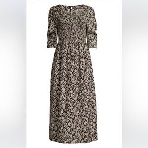 Rebecca Taylor Long Sleeve Ruched Osaka Dress-Sz M